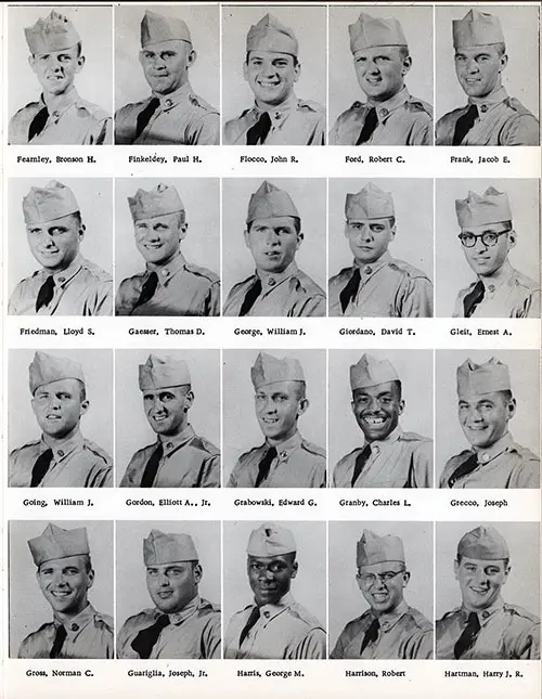Company D 1956 Fort Knox Basic Training Recruit Photos, Part 3 (Bronson H. Fearnley-Harry J. R. Hartman).