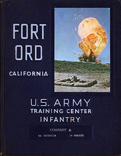 GGA Image ID # 23185661af Front Cover, Fort Ord Basic Training Yearbook 1965 Company A, 1st Battalion, 1st Training Brigade.