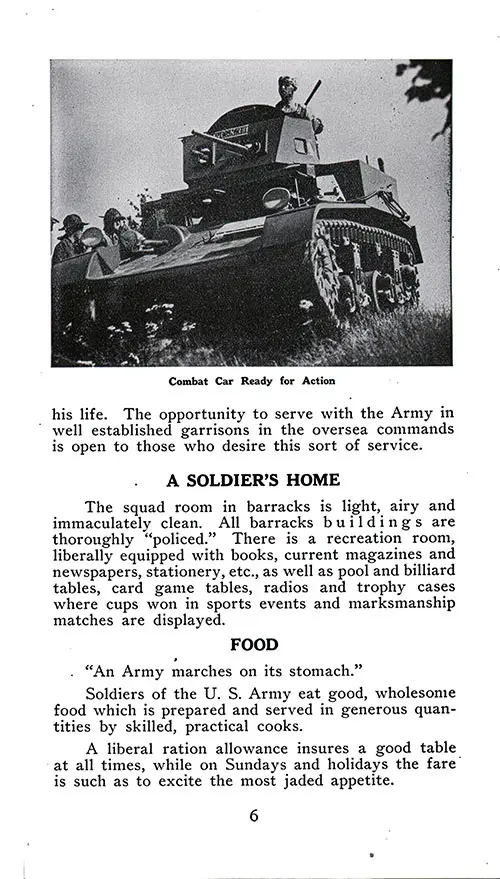 Travel (Concluded), A Soldier's Home, and Food. (Soldier's Life, 7 April 1939)
