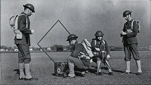 Army Signal Corps in Action—Demonstrating Communications Training by Sending a Radio Message.. (Soldier’s Life, 7 April 1939)