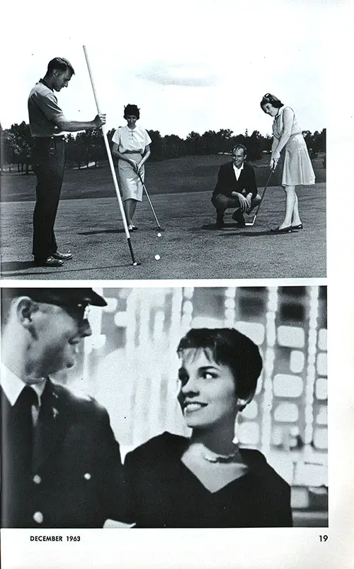 Army Nurses Play Golf and Enjoy and Evening in Town on a Date.