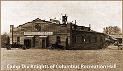 GGA Image ID # 1ce48455a8 The Camp Dix Knights of Columbus Recreation Hall Where the Sign States "Everybody Welcome."