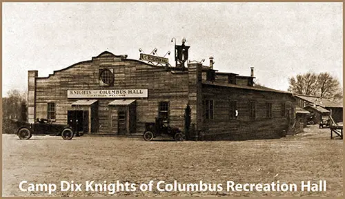 GGA Image ID # 1ce48455a8 The Camp Dix Knights of Columbus Recreation Hall Where the Sign States "Everybody Welcome."