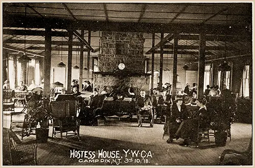 GGA Image ID # 1ce899ad87 Interior View of the YWCA Hostess House at Camp Dix, NJ, on 3 October 1918.