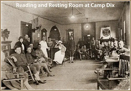 GGA Image ID # 1cecba8ffb Reading and Rest Room at Camp Dix.
