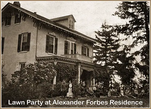 GGA Image ID # 1cf1e08215 A Lawn Party at the Residence of Mr. and Mrs. Alexander Forbes in Mt. Holly