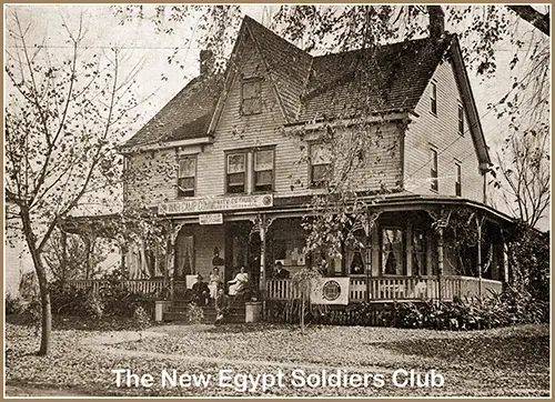 GGA Image ID # 1cf1d073c9 Exterior of the New Egypt Soldiers’ Club, Managed by the War Camp Communities Service.