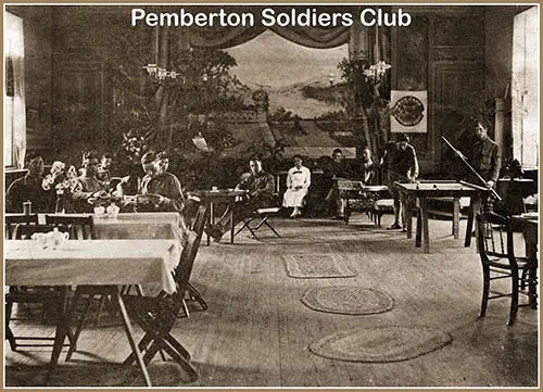 GGA Image ID # 1cf1ad7c26 The Interior of the Pemberton Soldiers’ Club, Managed by the War Camp Communities Service.