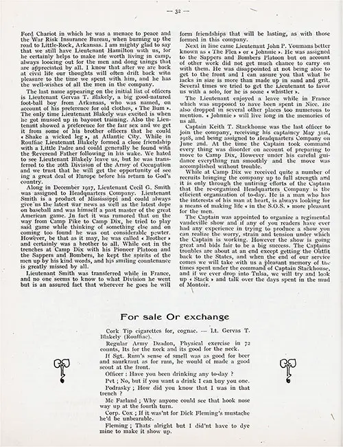 GGA Image ID # 134724e702 Headquarters Company, Looking Backward, Part 2 of 2. For Sale or Exchange.