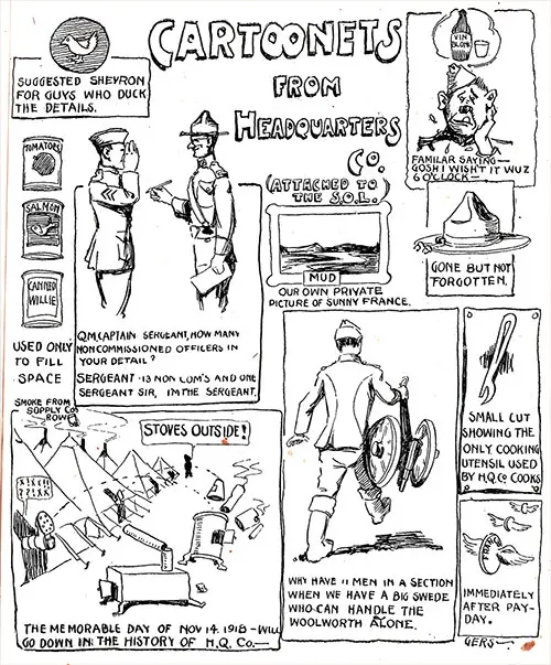 GGA Image ID # 1348bf9a3b Cartoonets from Headquarters Company, 346th Infantry.