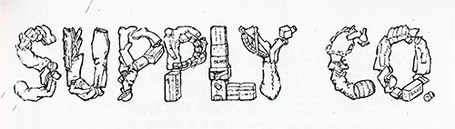 GGA Image ID # 1346431b3c Top Banner (Emblem), Supply Company, 346th Infantry, 87th Division of the AEF.