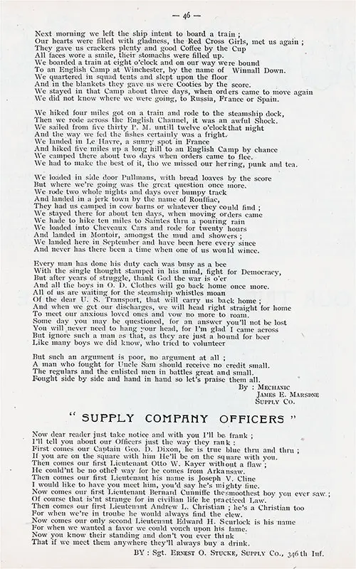 GGA Image ID # 134678af1d 346th Infantry Supply Company Trip to France and "Supply Company Officers."