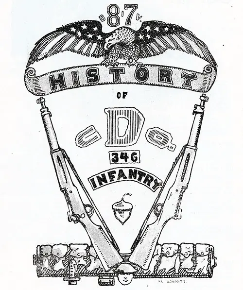 GGA Image ID # 1341f28782 Emblem of Company "D," 346th Infantry, 87th Division, A.E.F.