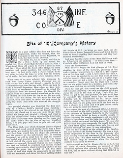 GGA Image ID # 13501b7489 Banner of Company "E" - 346th Infantry, 87th Division of the AEF.