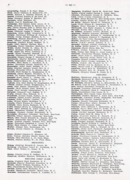 GGA Image ID # 13500f1c9f Page 2 of 2 Roster of Company "F," 346th Infantry.