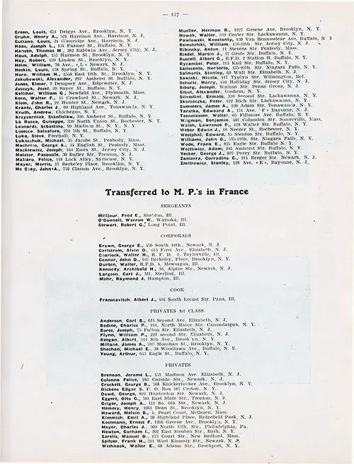 GGA Image ID # 1e71518ef0 Roster of Officers and Enlisted Men of Company G, 346th Infantry, AEF, 1919, Part 1 of 2.
