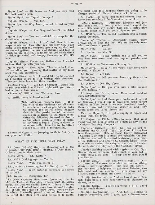 GGA Image ID # 137877db83 Page 2 of 3. Third Battalion Officer's School - A Screenplay by Lt. H. R. Spangler. | GGA Image ID #