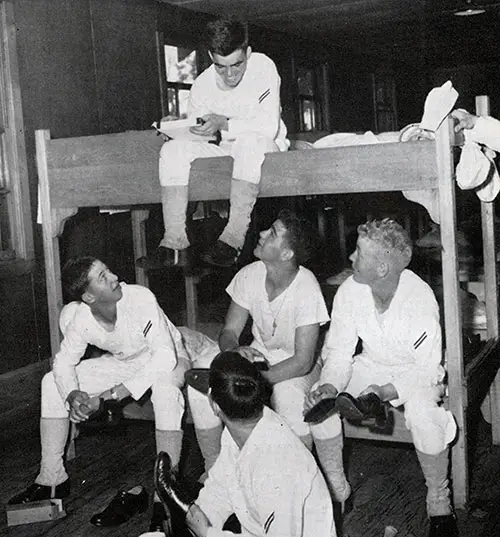 Life In The Barracks at Great Lakes, 1951.