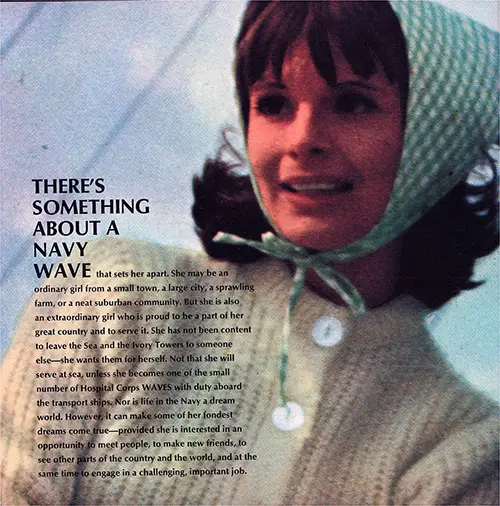 There's Something About a Navy WAVE That Sets Her Apart.