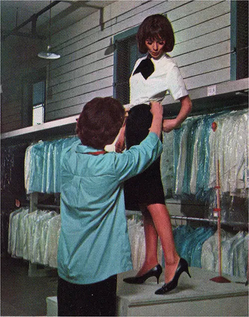 The WAVE is Issued a Uniform During the First Week.