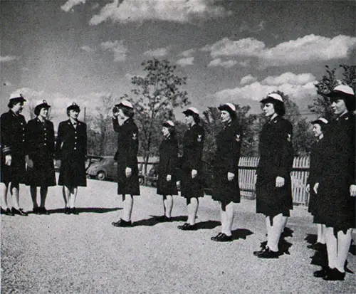Personal Inspection by Ship’s Company Officers . . . Shoes Shined .. . Uniforms Pressed . . . Hats Squared Shipshape!