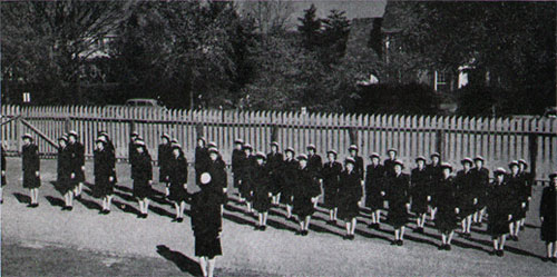 “Attention! All Eyes off the Deck. Right Face. Forward March. Left, Right” “D” Waves Drill!