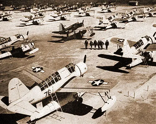 Wave Duty Station - Corpus Christi, Texas — One of the Greatest Navy Air Bases. Here Are Trained Thousands of Navy Fliers Who’ll Wear the Navy “Wings of Gold."
