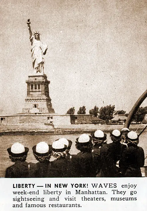 Waves Enjoy Liberty — in New York! Waves Enjoy Weekend Liberty in Manhattan. They Go Sightseeing and Visit Theaters, Museums, and Famous Restaurants.