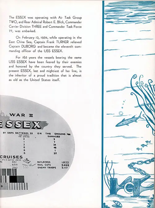 History of the USS Essex 1954, Part 3 (1953-1954). CVA-9 USS Essex, Third Far East Cruise, 1953-54.