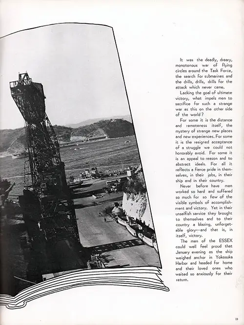 Homeward Bound, Yokosuka, Japan, 25 January 1953, Part 2. CVA-9 USS Essex, Third Far East Cruise, 1953-54.