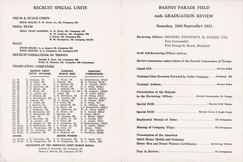 Company 52-011 Bainbridge NTC Recruits, Graduation Review Program, Page 5.
