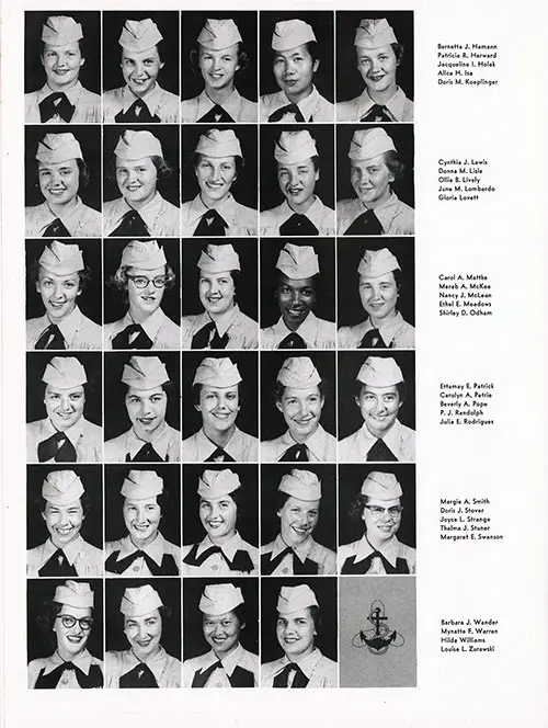 WAVES Company 53-126W Bainbridge NTC Recruits, Page 2 (Hamann-Zurawski).