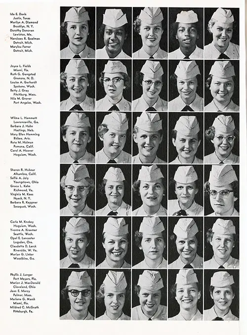 Company 55-18W WAVES Recruits, Page 2 (Davis-McGrath).