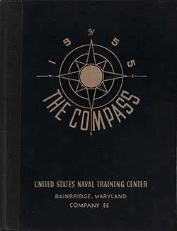 GGA Image ID # 168a02709a Front Cover, Great Lakes USNTC "The Compass" 1955 Company 066.