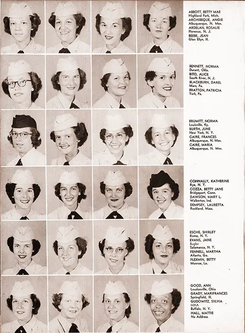 Company 51-W23 Great Lakes WAVES Recruits, Page 1 (Abbott-Hall).