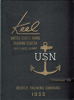 Front Cover, Great Lakes USNTC "The Keel" 1955 Company 260