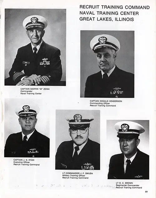 Commanding Officers, Great Lakes Naval Training Center (1976).