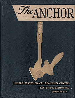 GGA Image ID # 135f71e437 Front Cover, The Anchor 1954 Company 258, Navy Boot Camp Yearbook.