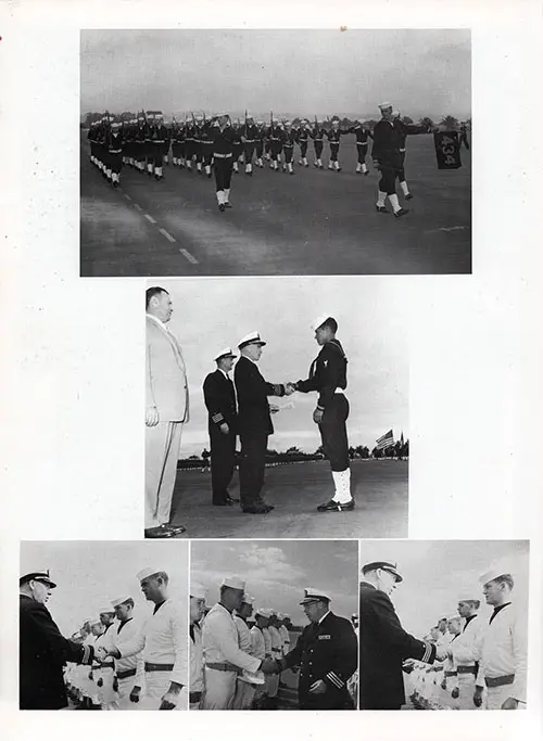 GGA Image ID # 16d0176d2f Company 57-434 San Diego NTC Recruits, Passing in Review, Honorman, Awards, Page 4.