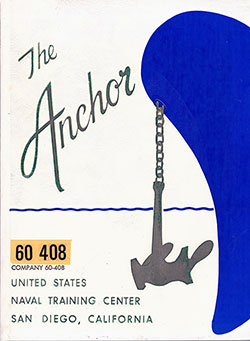 GGA Image ID # 1acd1345c9 Front Cover, The Anchor 1960 Company 408, Navy Boot Camp Yearbook.
