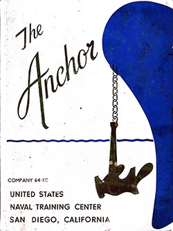 GGA Image ID # 16eb48e814 Front Cover, The Anchor 1964 Company 135, Navy Boot Camp Yearbook.