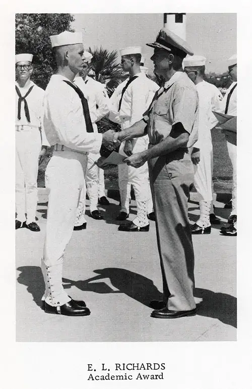 GGA Image ID # 13317e7bf6 Company 65-374 San Diego NTC Academic Award, E. L. Richards.