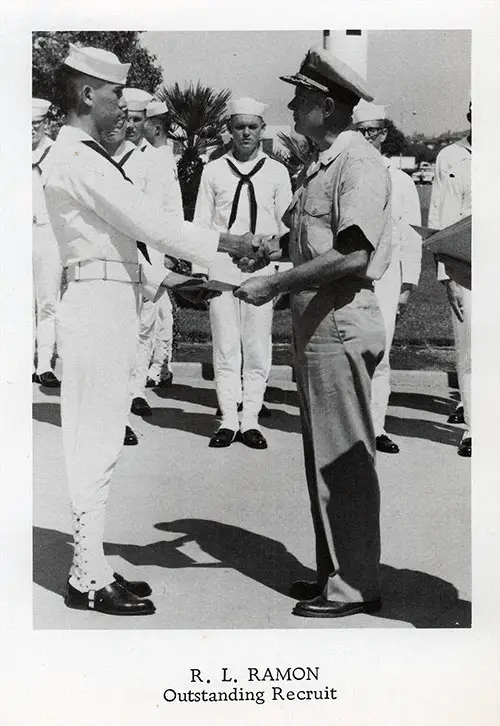 GGA Image ID # 13312f5b09 Company 65-374 San Diego NTC Outstandin Recruit, R. L. Ramon.
