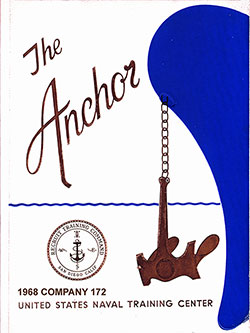 Front Cover, Navy Boot Camp Book 1968 Company 179 The Anchor