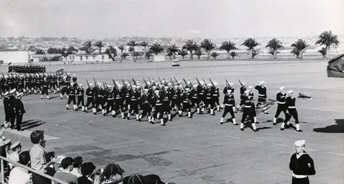 GGA Image ID # 235dad25c0. Click to View a Larger Image. Company 68-172 Recruits on Parade, Graduation Day, 3 May 1968.