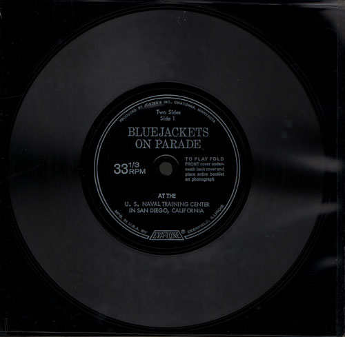 Blujackets [Recruits] on Parade Record at the US Naval Training Center in San Diego, California, Two Sides.