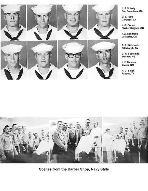 Company 68-179 Recruits, Page 4 (Snively, Pitre, Corlett, Schifferle, Wirkowski, Spauldin, Thomas, and Singh).