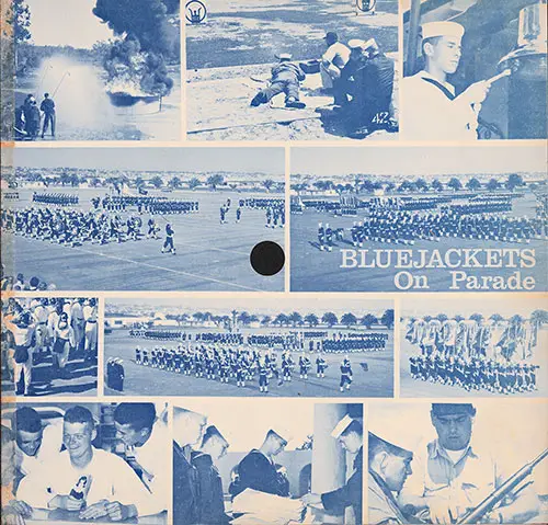 GGA Image ID # 1f91a341be Company 65-472 San Diego NTC Recruits, Blue Jackets on Parade, Record Cover.