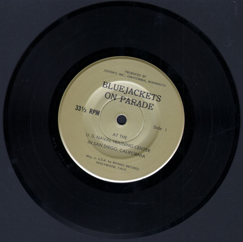 Bluejackets On Parade - Record 33 1/3 RPM - Recorded at the USNTC San Diego, California