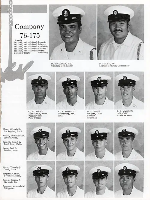 GGA Image ID # 16842c092d Company 76-175 San Diego NTC Recruits, Page 1.